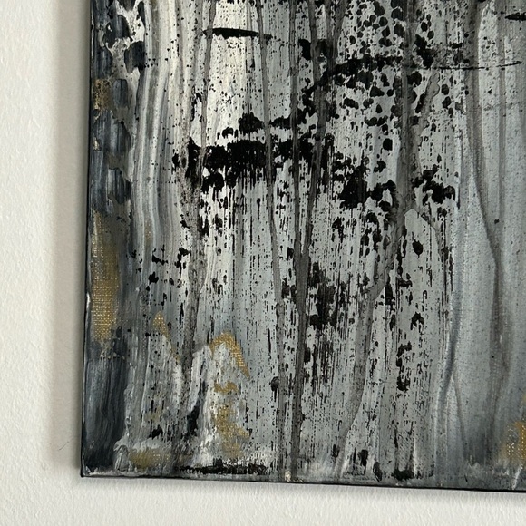 Original Abstract Painting Canvas Acrylic Mixed Media Signed Titled Wicked Spell - Picture 5 of 13